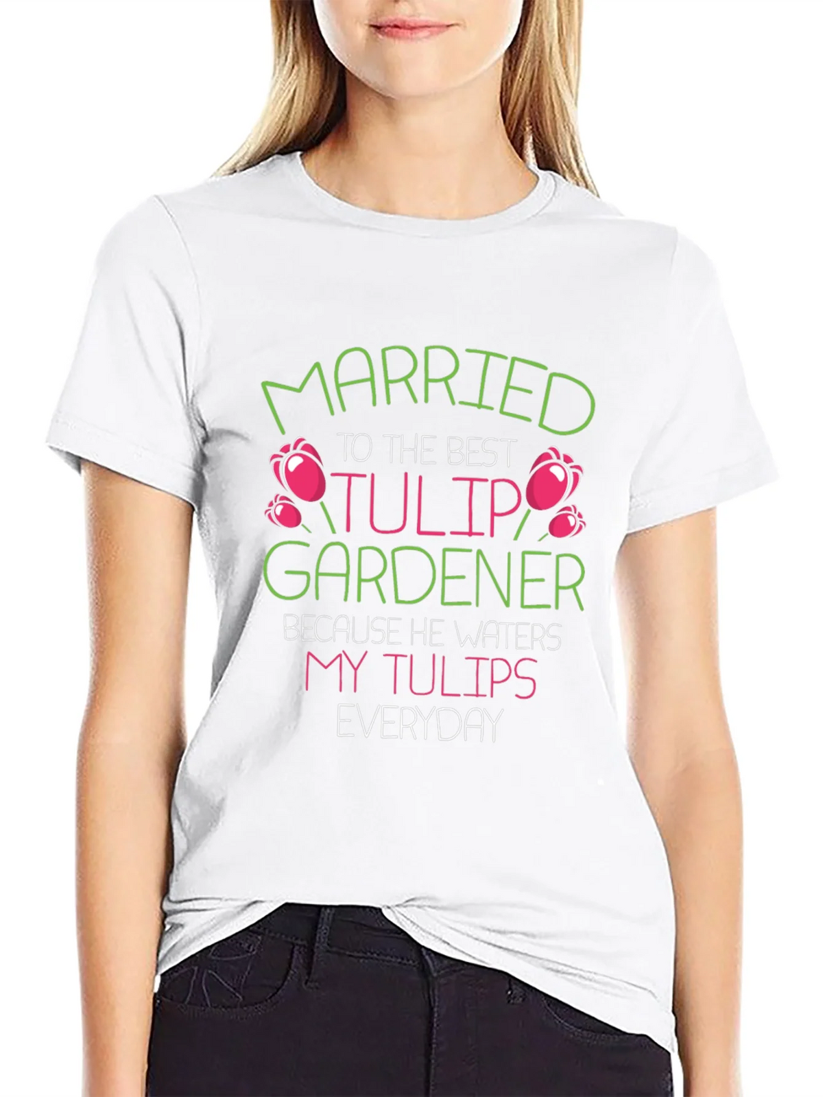 Married to the Best Tulip Gardener T-Shirt product image 11