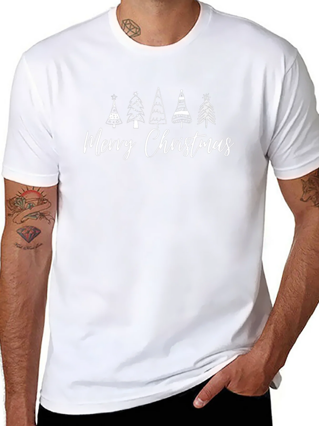Merry Christmas Tree Graphic Tee - Holiday Style product image 10