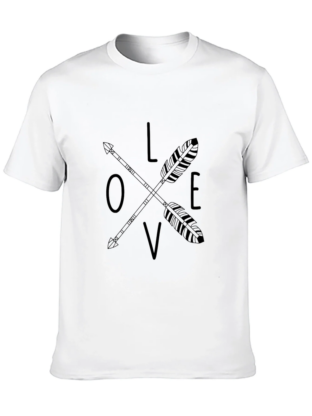 Love Arrow Graphic Tee - Black Casual T-Shirt product image 12