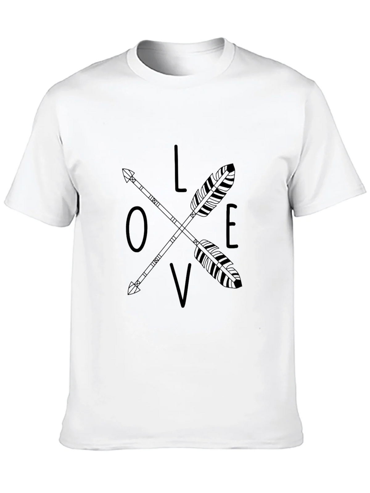 Love Arrow Graphic Tee - Black Casual T-Shirt product image 12