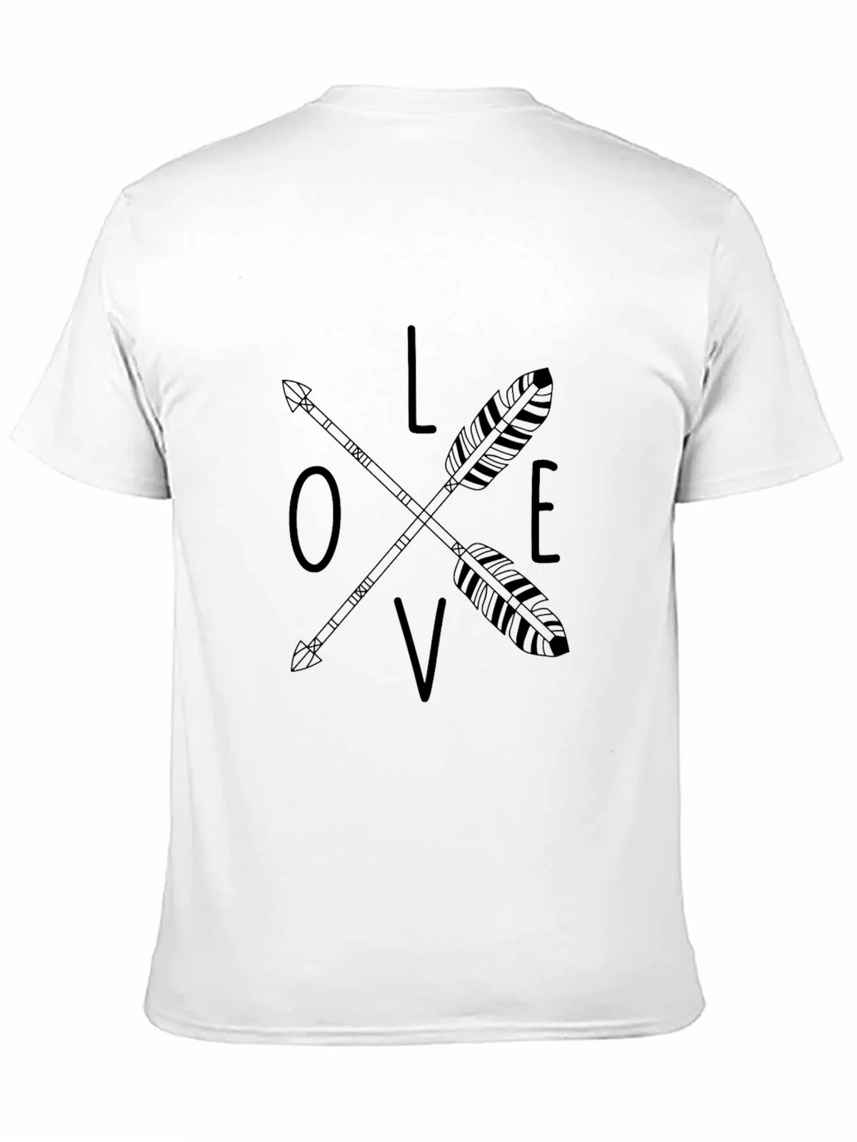 Love Arrow Graphic Tee - Black Casual T-Shirt product image 2