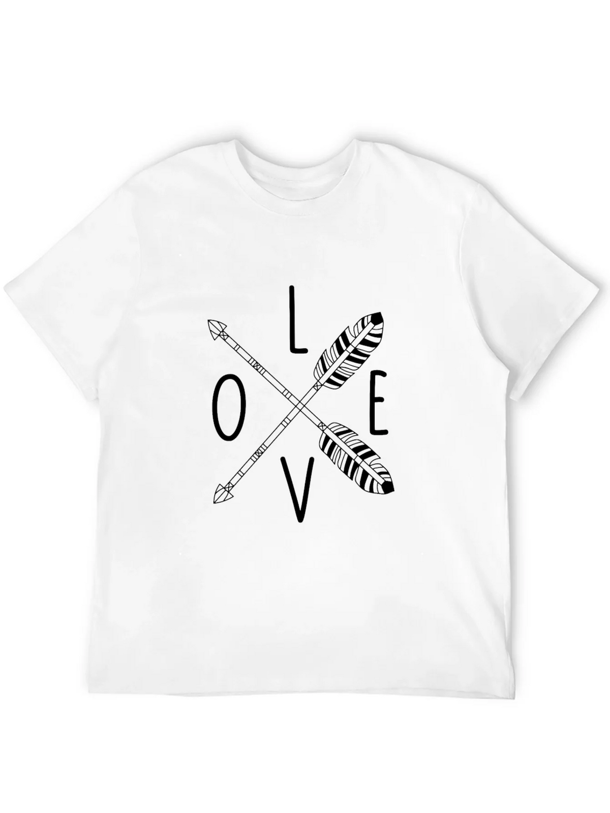 Love Arrow Graphic Tee - Black Casual T-Shirt product image 3