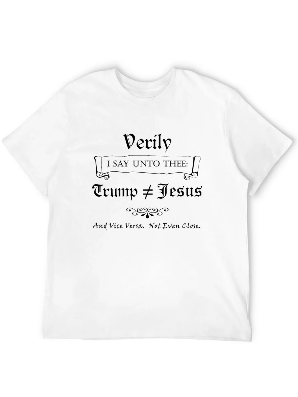 Trump Not Equal to Jesus Graphic T-Shirt product image 3