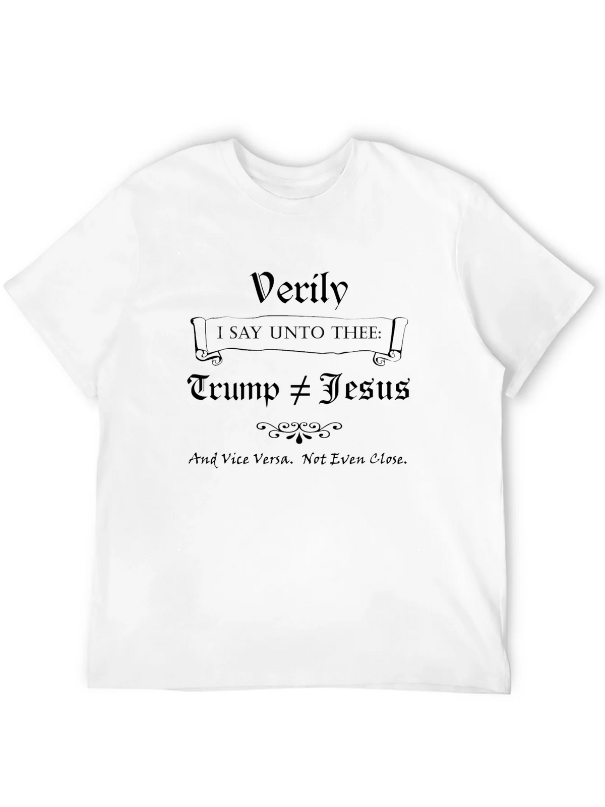 Trump Not Equal to Jesus Graphic T-Shirt product image 3