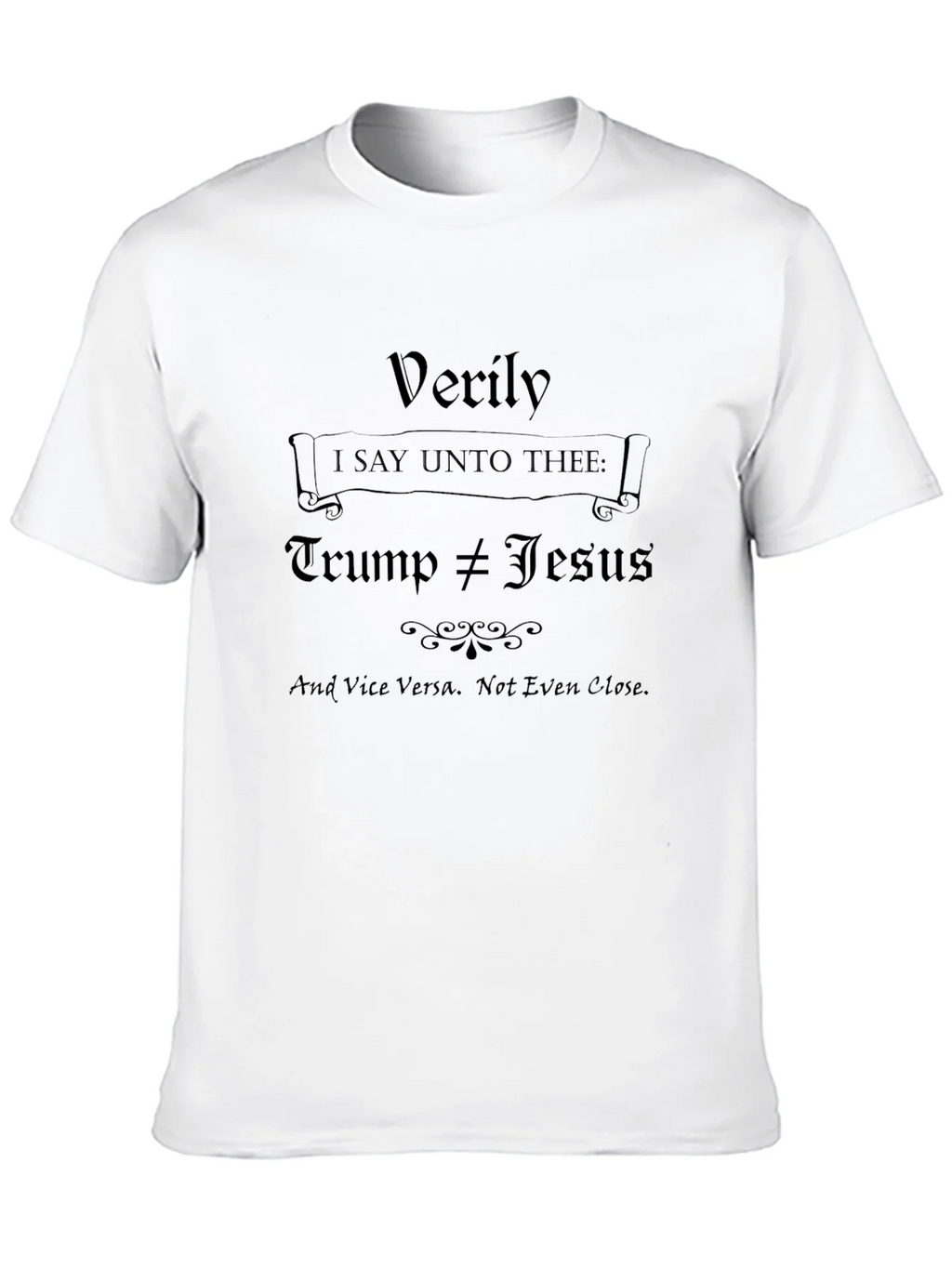 Trump Not Equal to Jesus Graphic T-Shirt product image 12