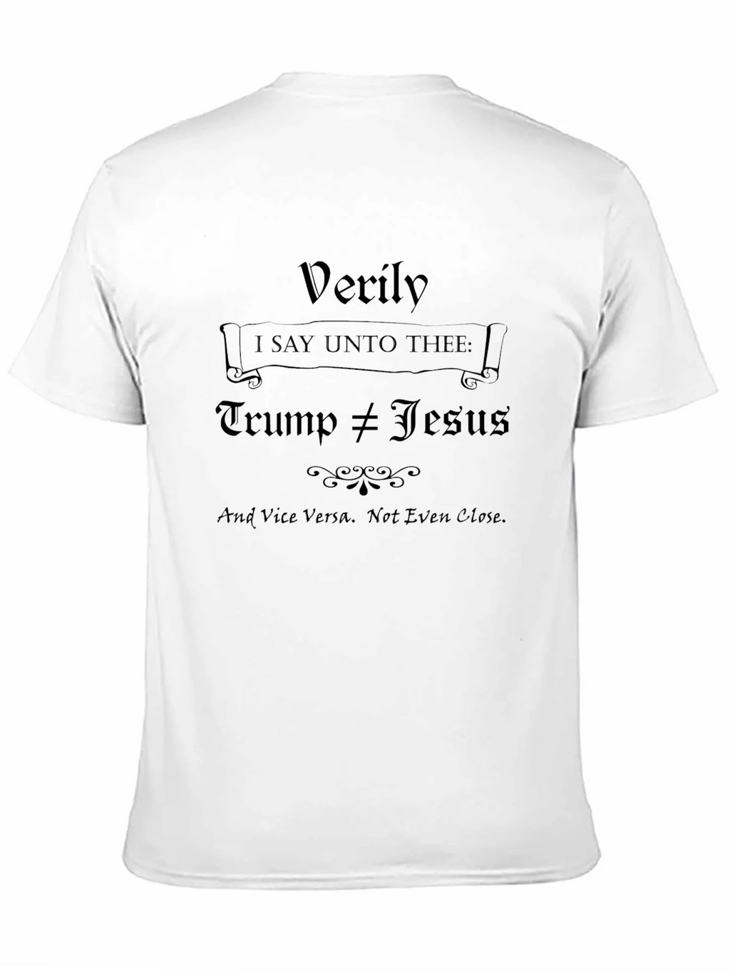 Trump Not Equal to Jesus Graphic T-Shirt product image 2
