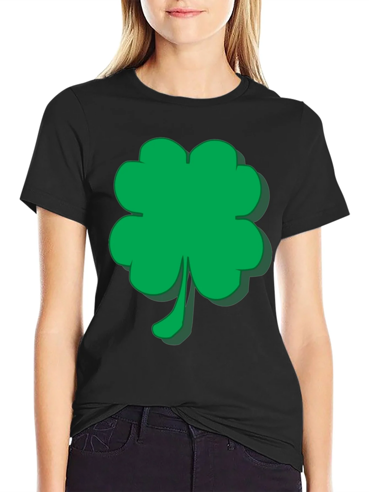 Lucky Green Shamrock T-Shirt product image 5