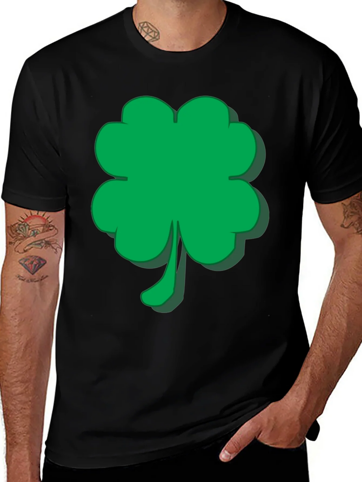 Lucky Green Shamrock T-Shirt product image 1