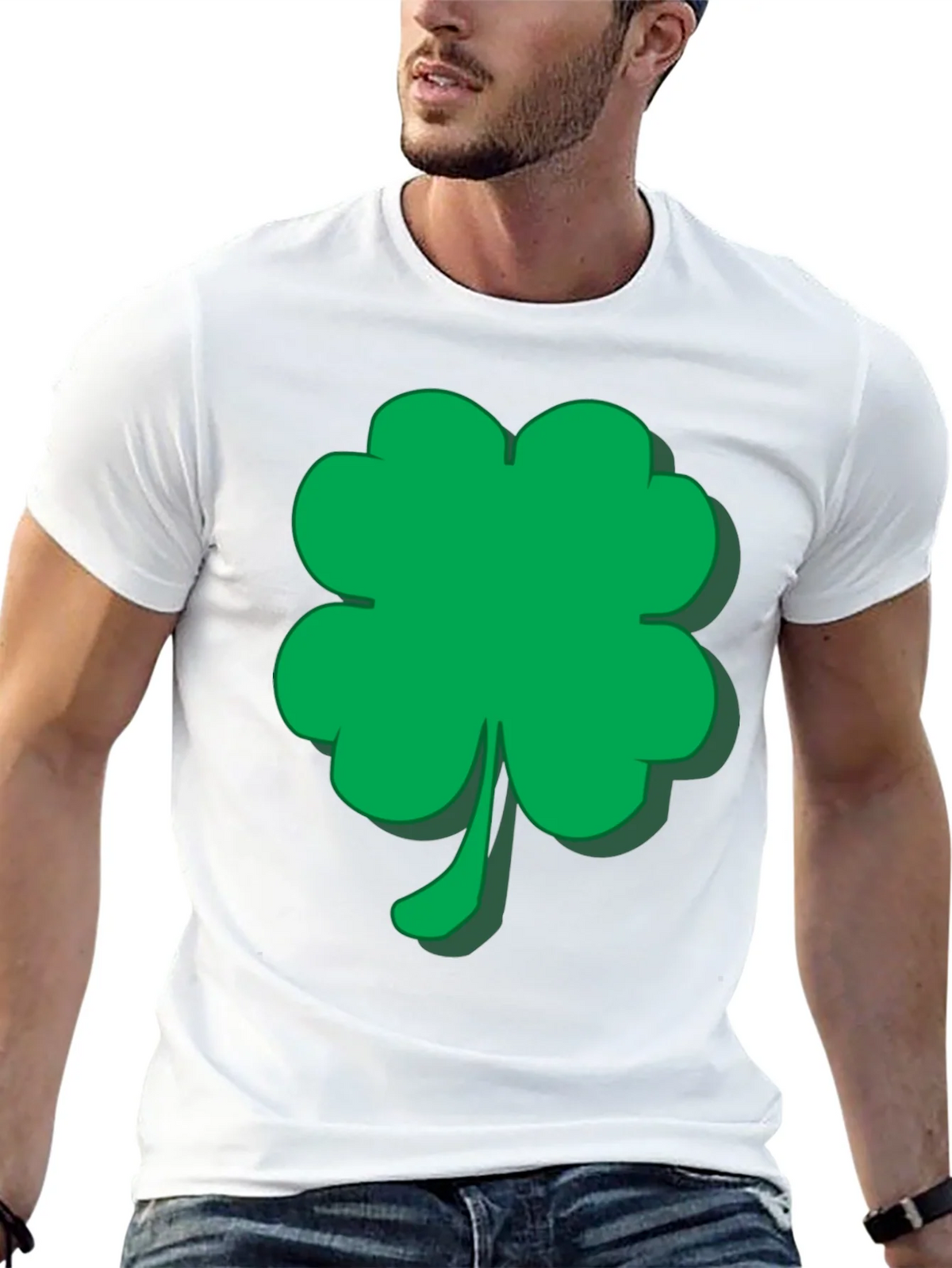 Lucky Green Shamrock T-Shirt product image 4