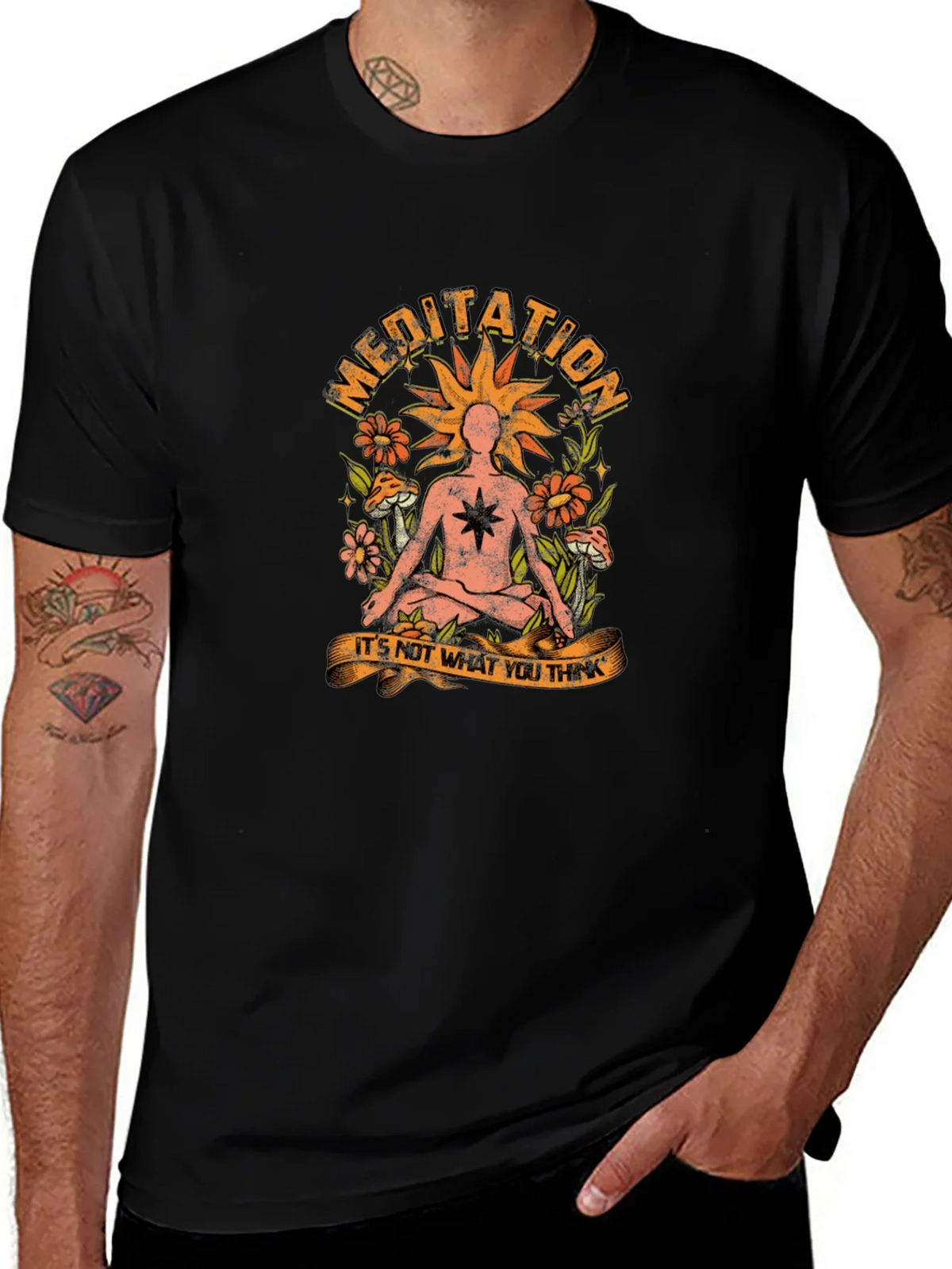 Meditation Graphic T-Shirt - Relax and Reflect product image 1