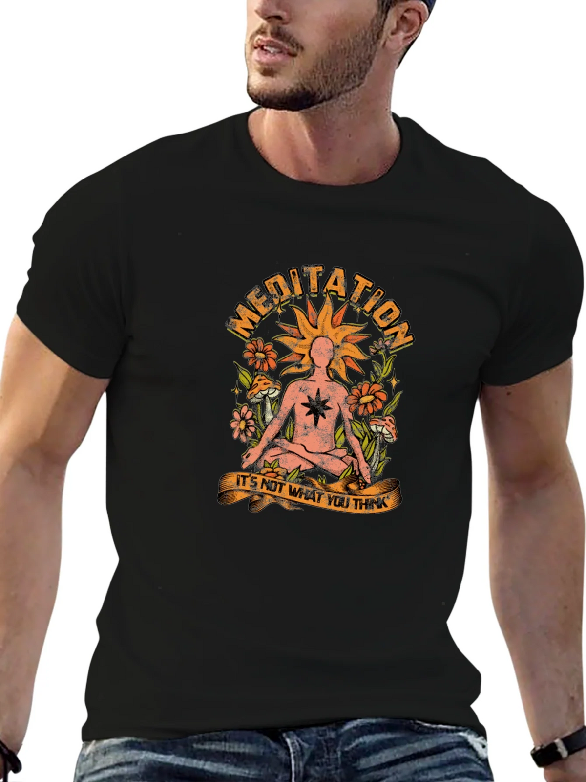 Meditation Graphic T-Shirt - Relax and Reflect product image 9