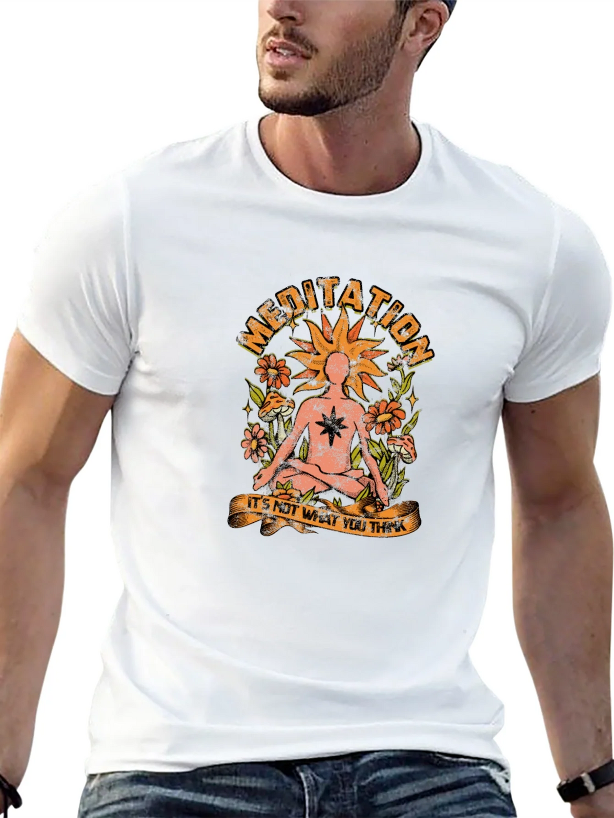 Meditation Graphic T-Shirt - Relax and Reflect product image 4
