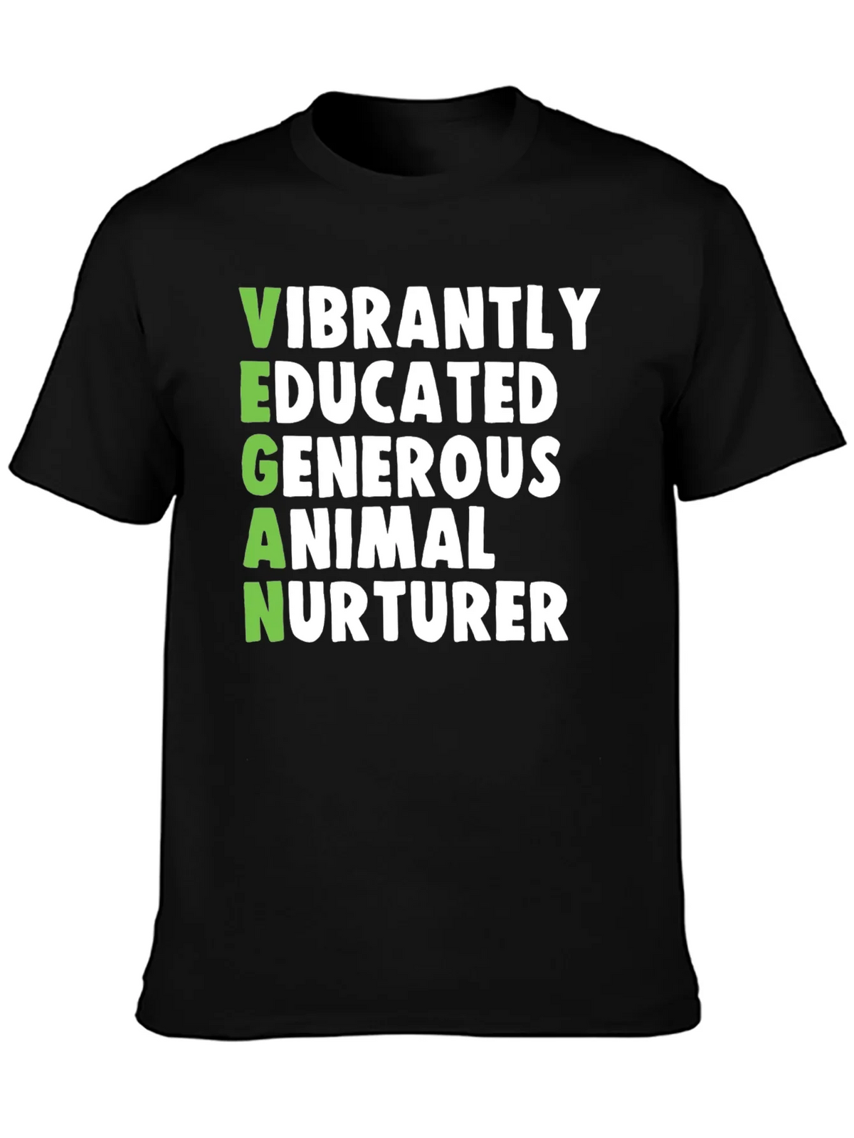 Vegan Vibrant Shirt - Educated Generous Animal Nurturer Tee product image 6