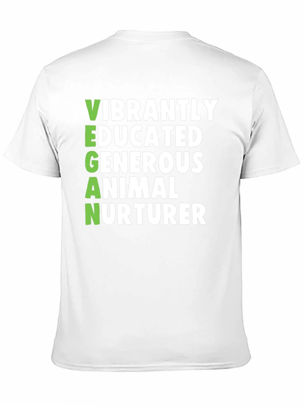 Vegan Vibrant Shirt - Educated Generous Animal Nurturer Tee product image 2