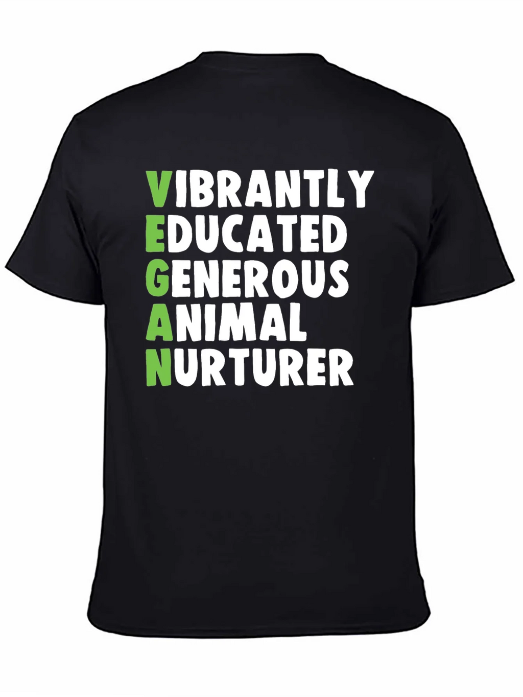 Vegan Vibrant Shirt - Educated Generous Animal Nurturer Tee product image 7