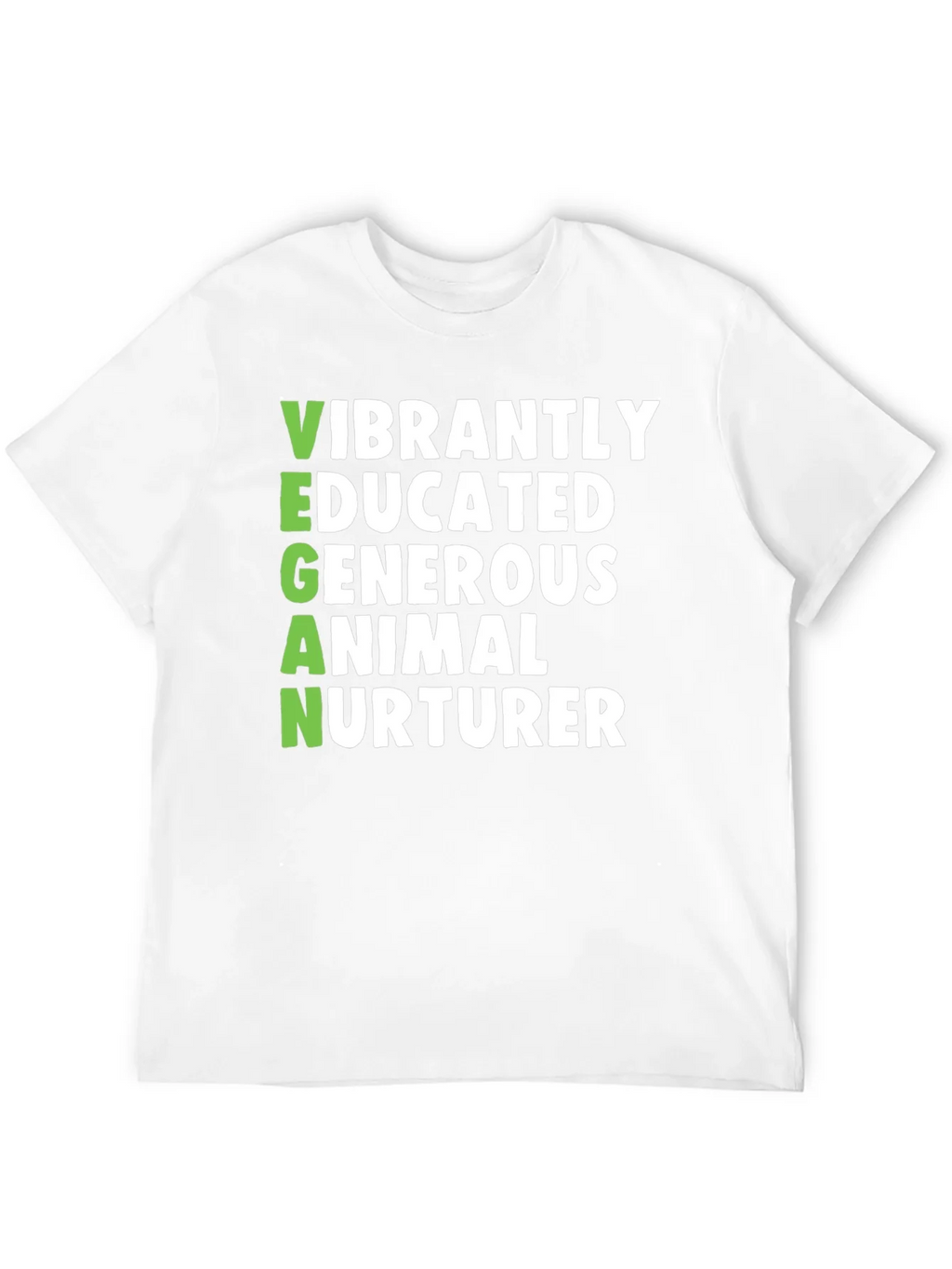 Vegan Vibrant Shirt - Educated Generous Animal Nurturer Tee product image 3