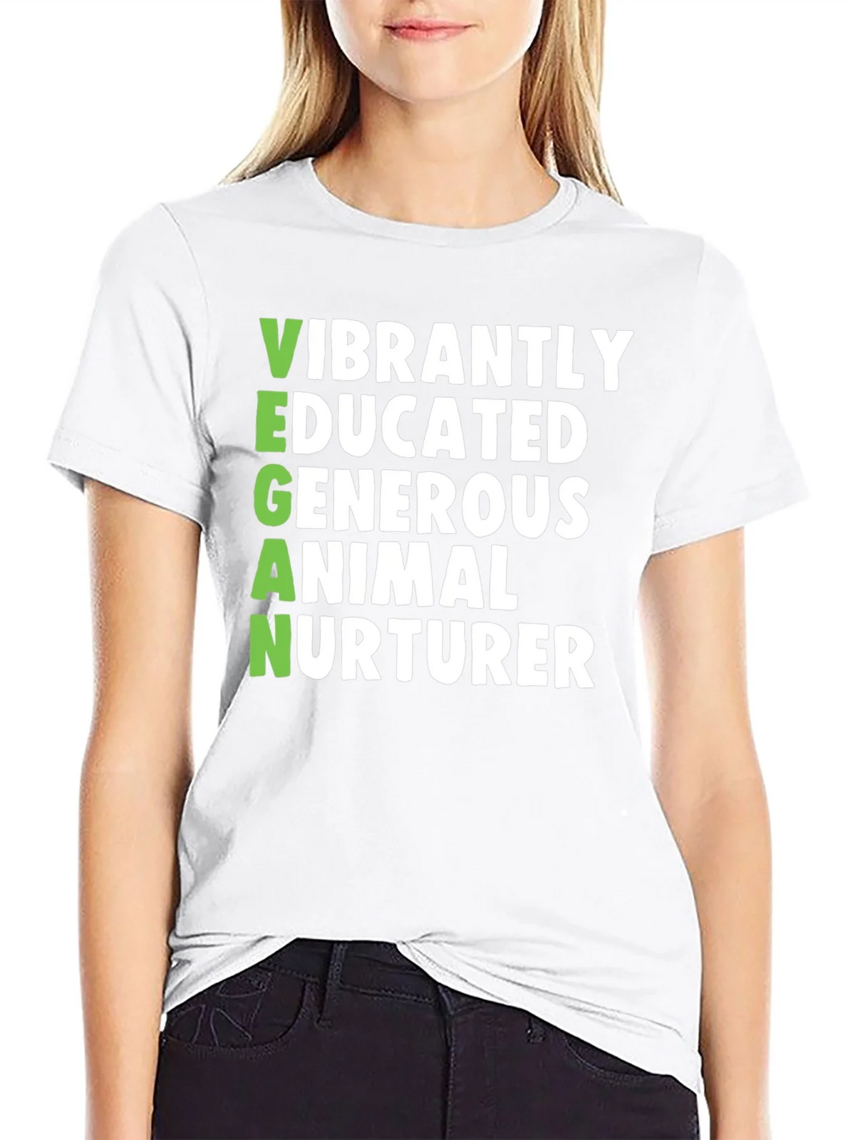 Vegan Vibrant Shirt - Educated Generous Animal Nurturer Tee product image 11