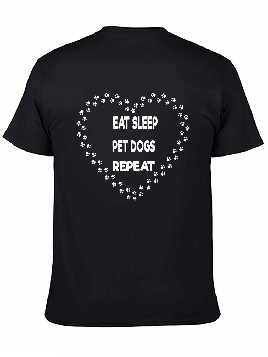 Eat Sleep Pet Dogs Repeat T-Shirt product image 7