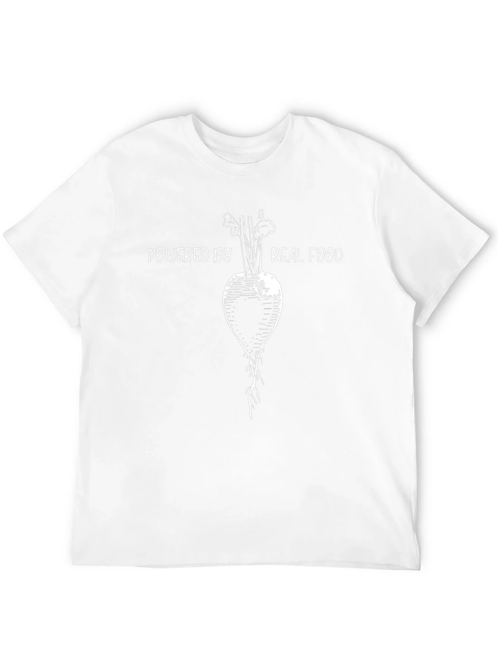 Powered by Real Food T-Shirt Vegan Tee product image 3