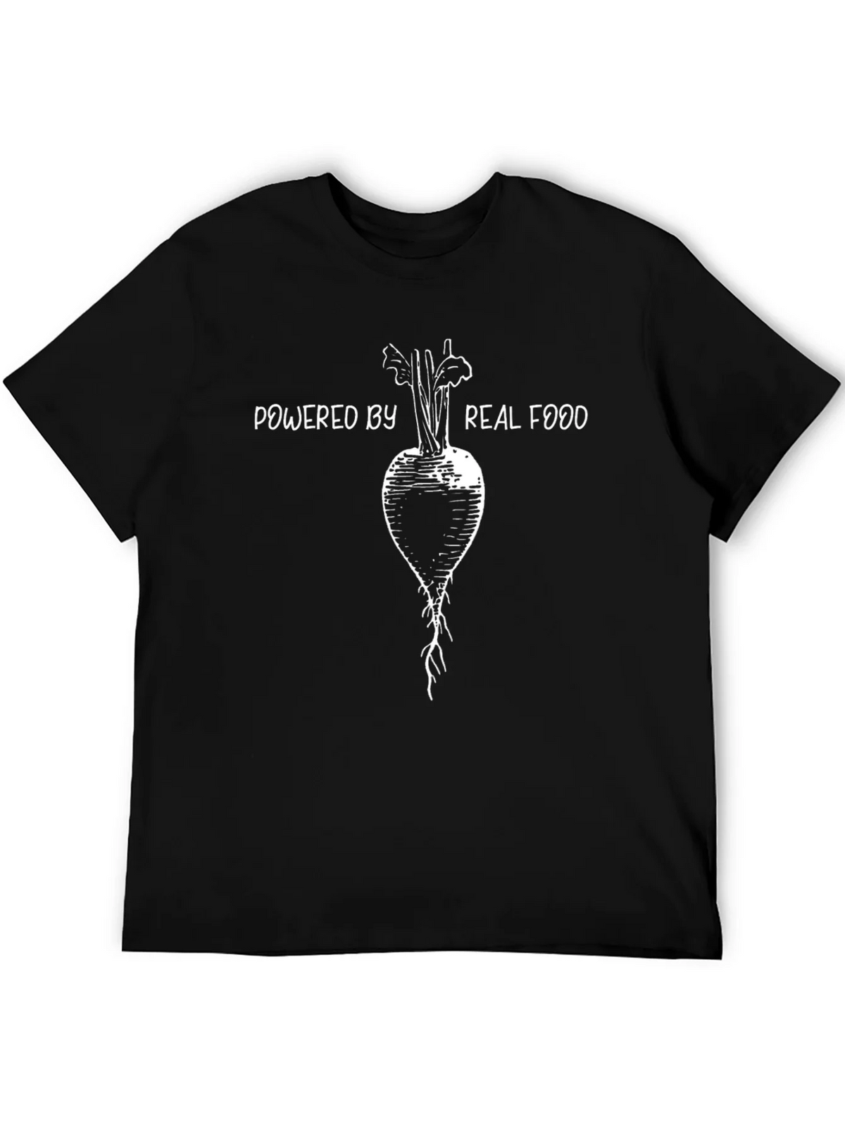 Powered by Real Food T-Shirt Vegan Tee product image 8