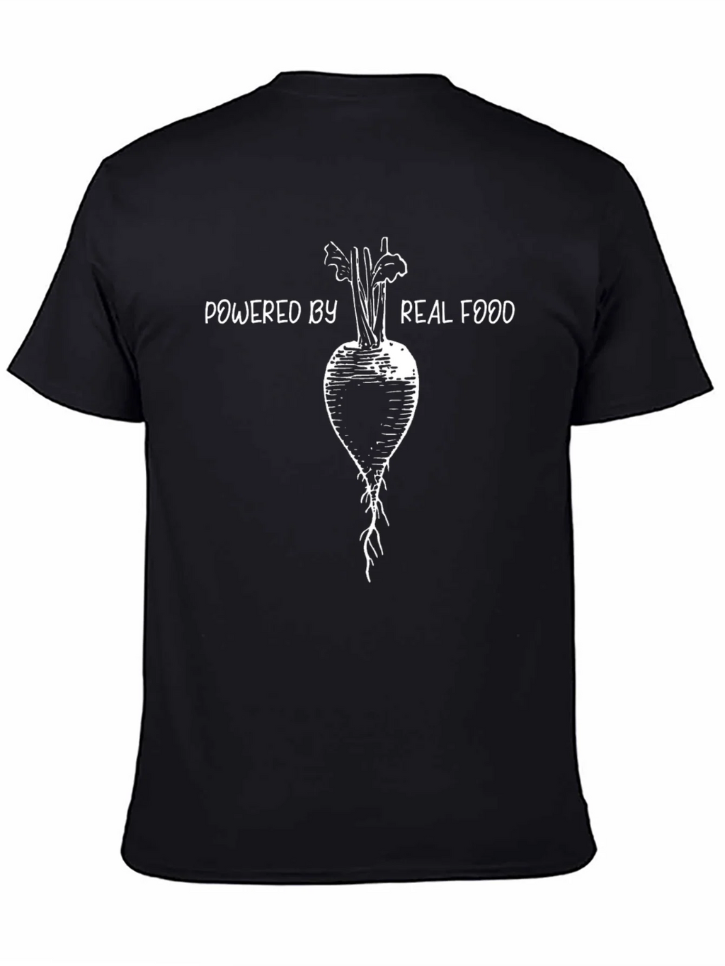 Powered by Real Food T-Shirt Vegan Tee product image 7