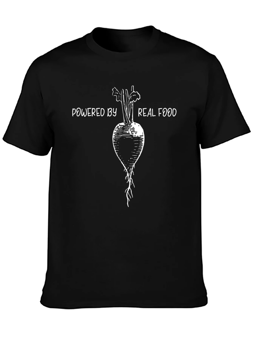 Powered by Real Food T-Shirt Vegan Tee product image 6