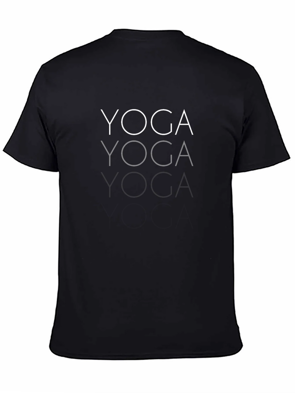 Mens Black Yoga Graphic T-Shirt product image 7
