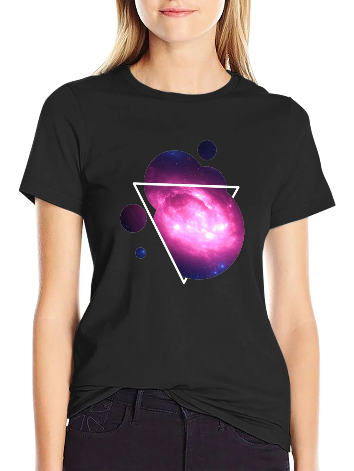 Galaxy Triangle Graphic Tee - Cosmic Style product image 5