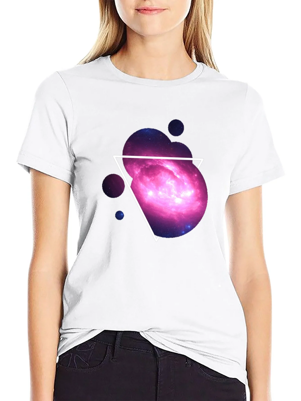 Galaxy Triangle Graphic Tee - Cosmic Style product image 11