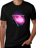 Galaxy Triangle Graphic Tee - Cosmic Style product image 1