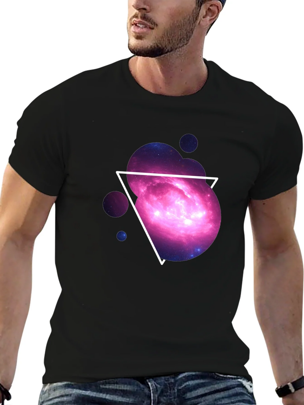 Galaxy Triangle Graphic Tee - Cosmic Style product image 9