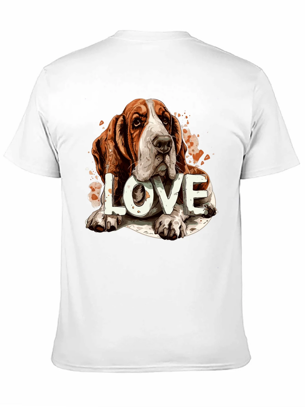 Basset Hound Love Graphic Tee product image 2