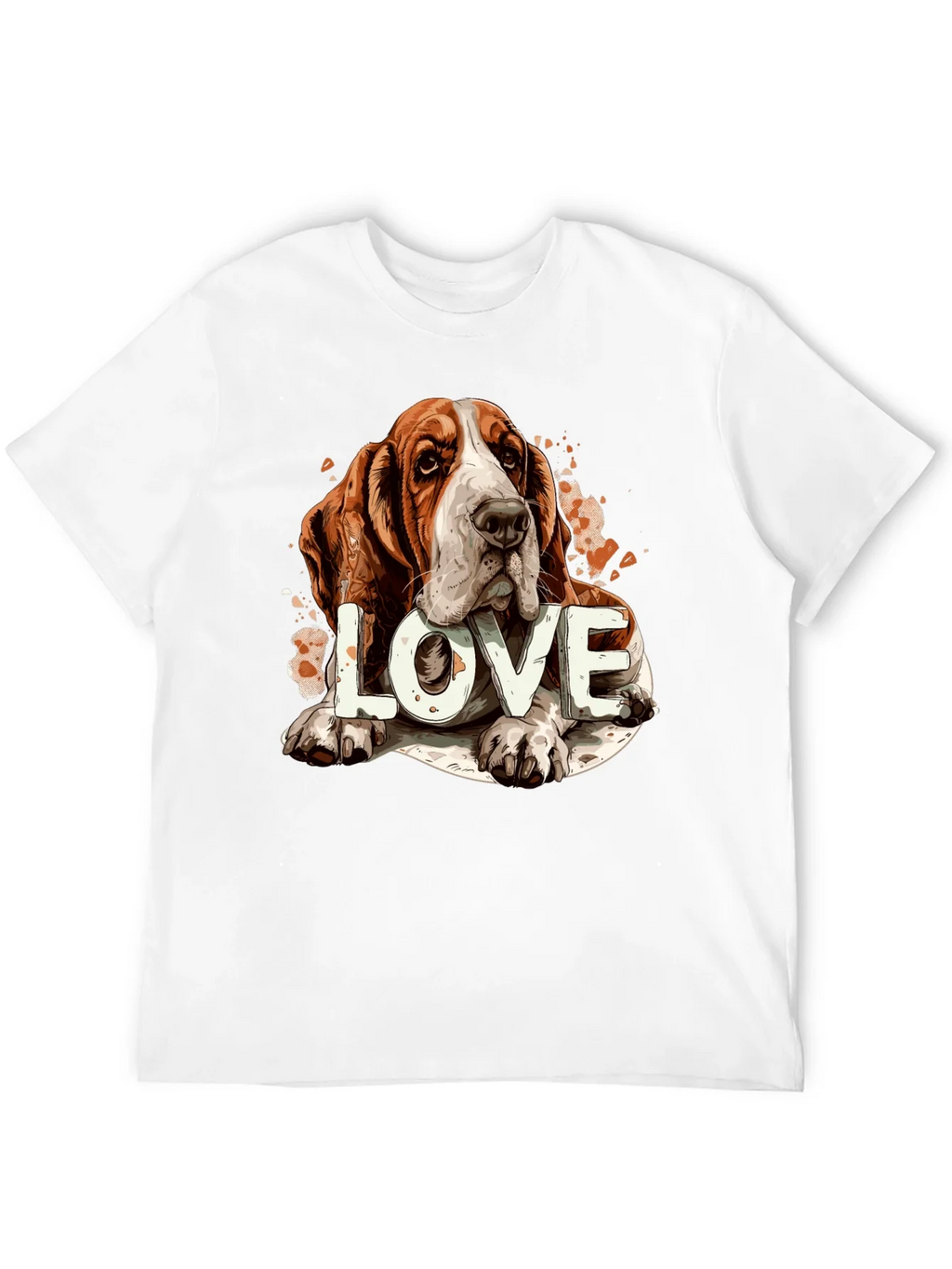Basset Hound Love Graphic Tee product image 3