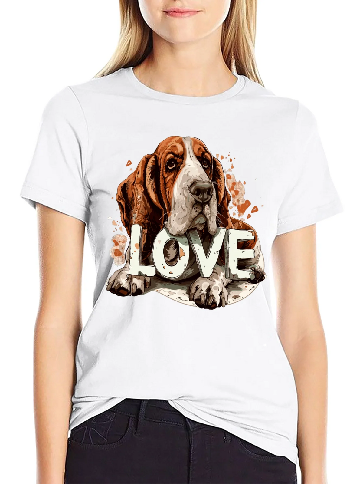 Basset Hound Love Graphic Tee product image 11