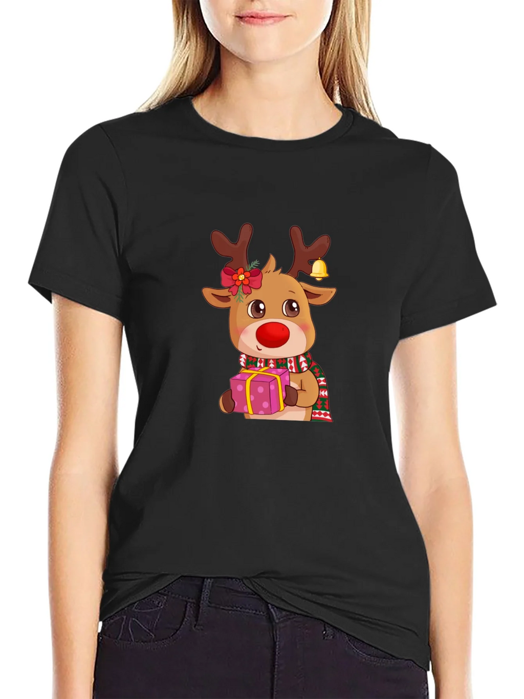 Christmas Reindeer Graphic Tee product image 5