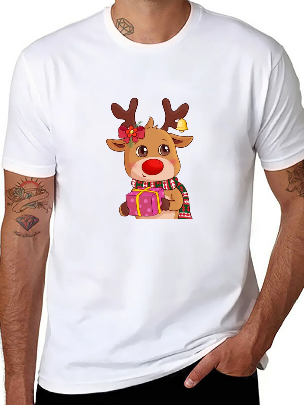 Christmas Reindeer Graphic Tee product image 10