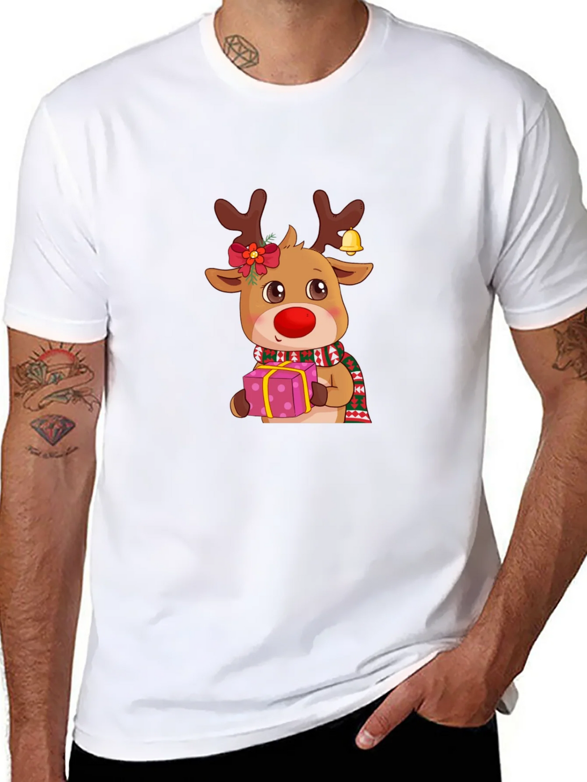 Christmas Reindeer Graphic Tee product image 10