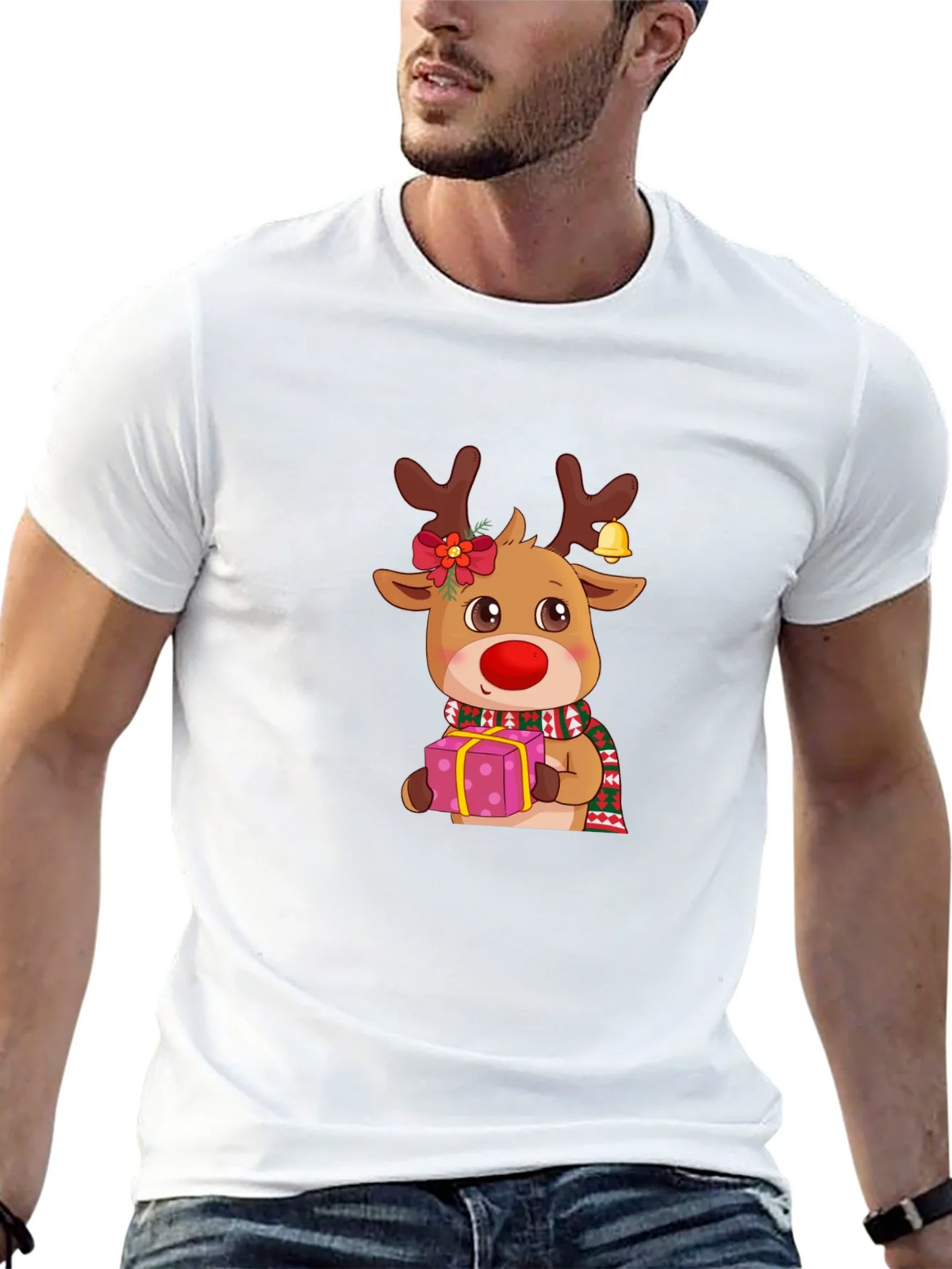 Christmas Reindeer Graphic Tee product image 4