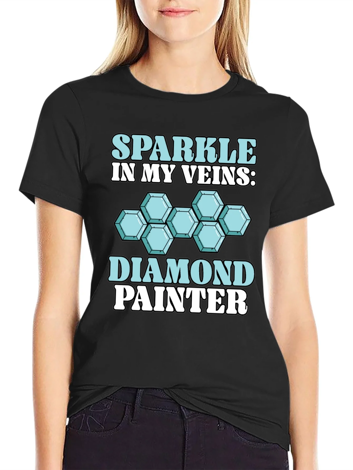 Diamond Painter T-Shirt: Sparkle in My Veins product image 5