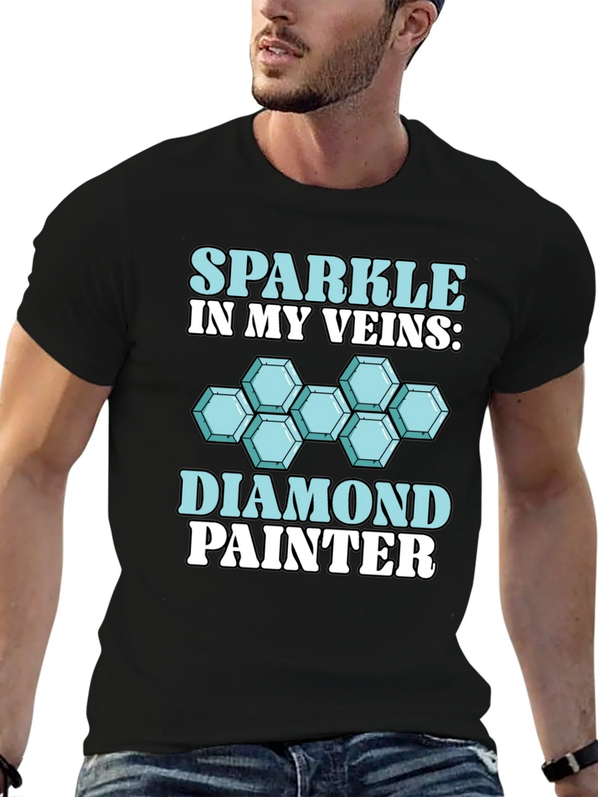 Diamond Painter T-Shirt: Sparkle in My Veins product image 9