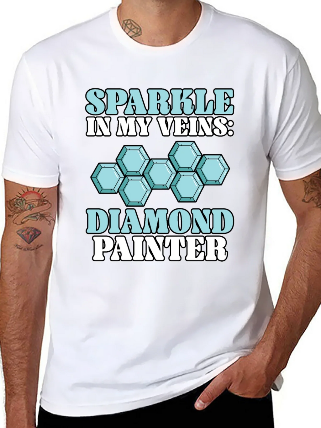 Diamond Painter T-Shirt: Sparkle in My Veins product image 10