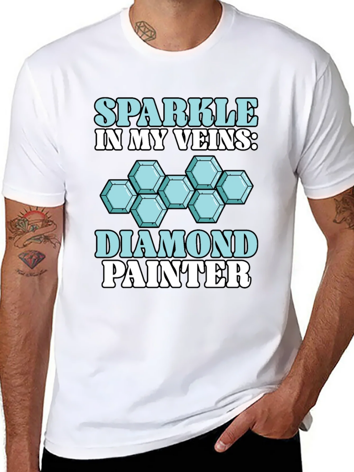 Diamond Painter T-Shirt: Sparkle in My Veins product image 10