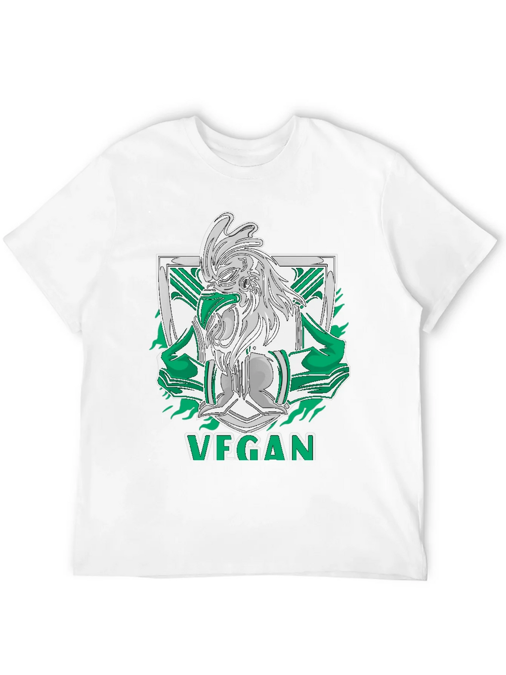 Vegan Rooster Graphic Tee - Black product image 3