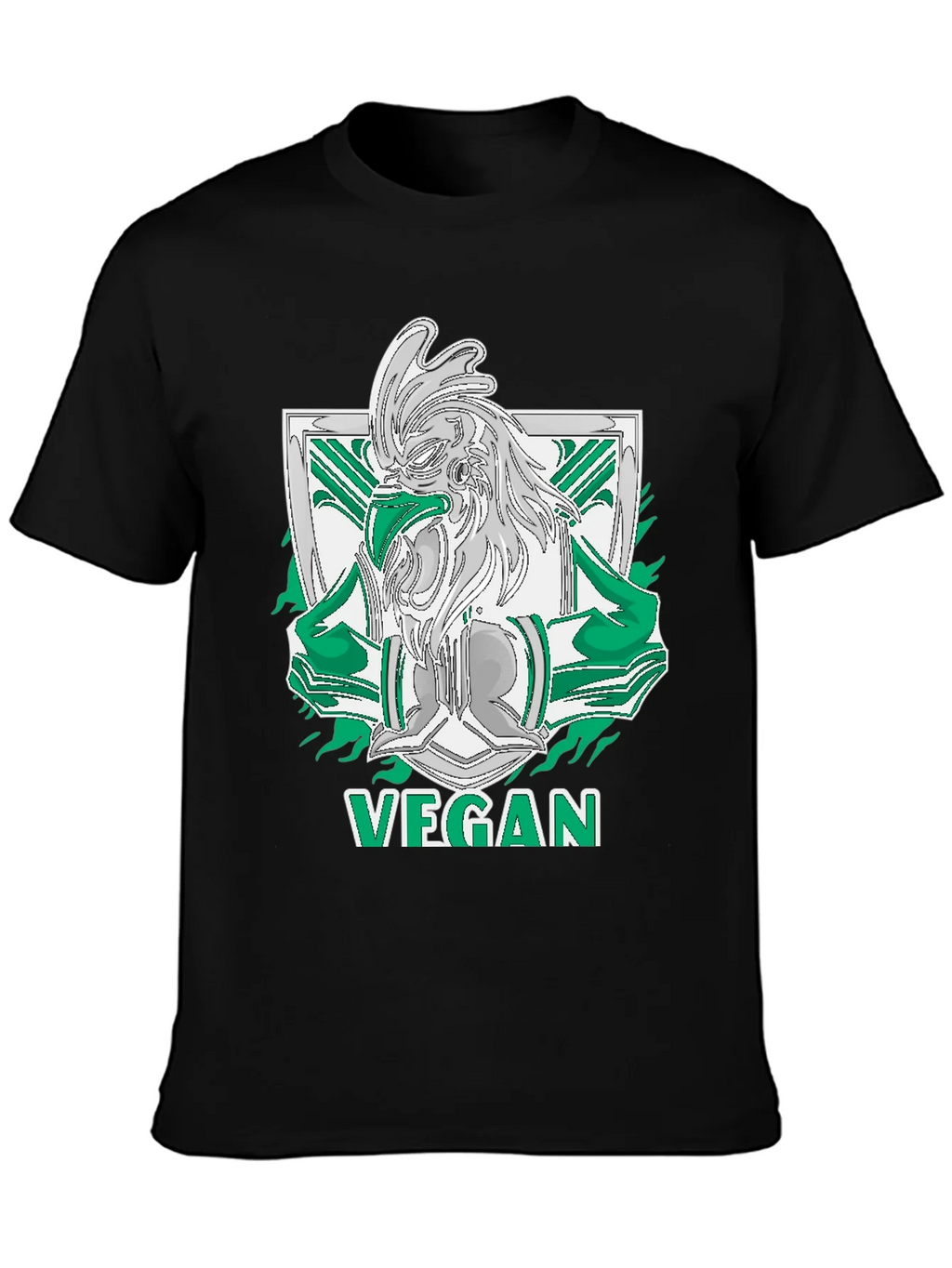 Vegan Rooster Graphic Tee - Black product image 6