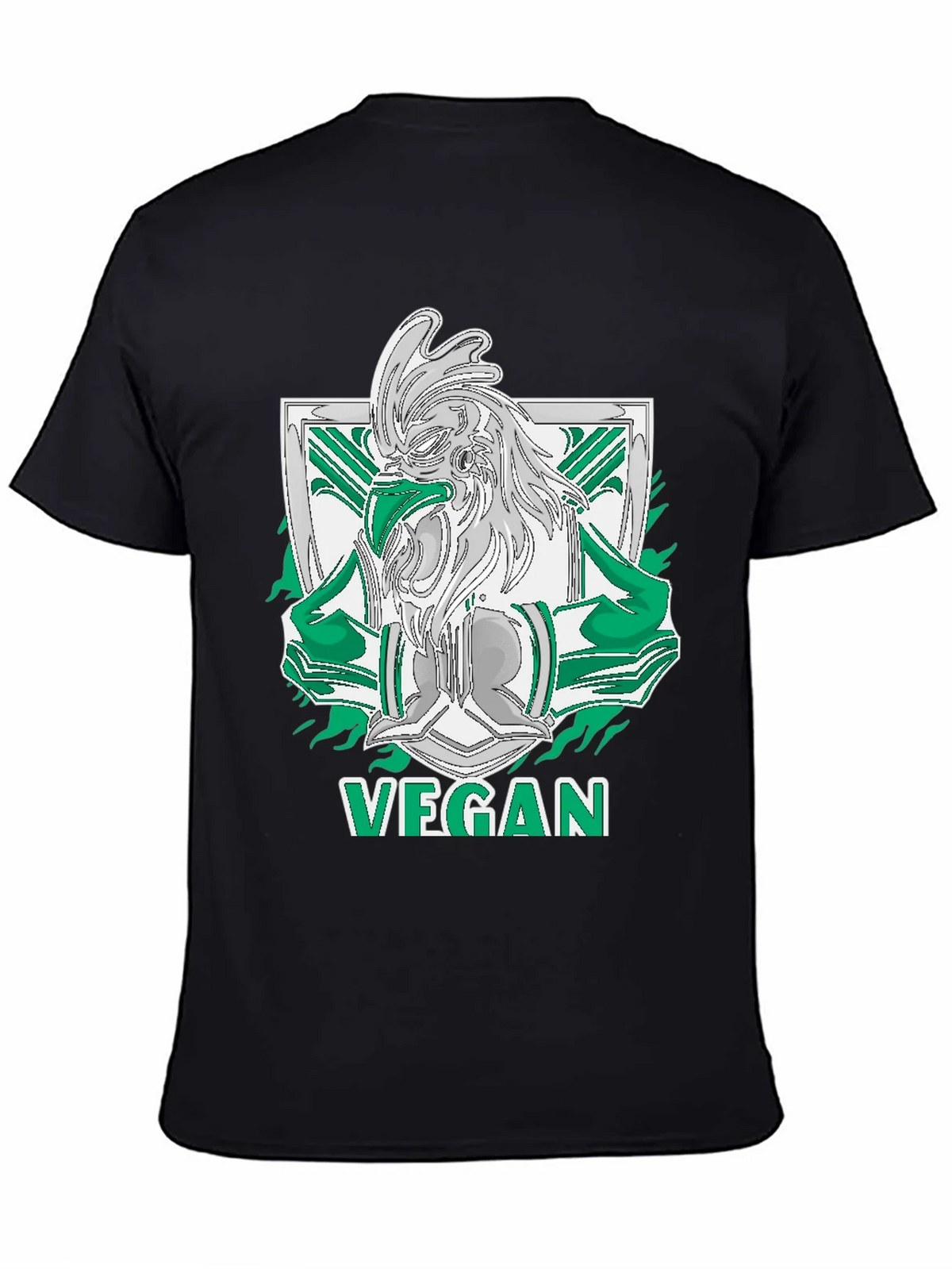 Vegan Rooster Graphic Tee - Black product image 7