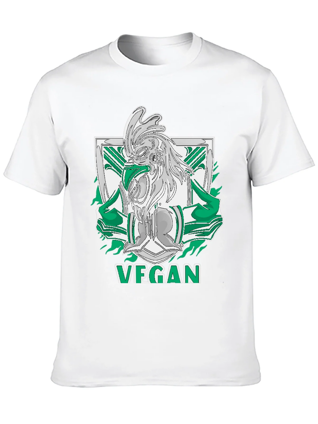Vegan Rooster Graphic Tee - Black product image 12