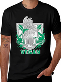 Vegan Rooster Graphic Tee - Black product image 1