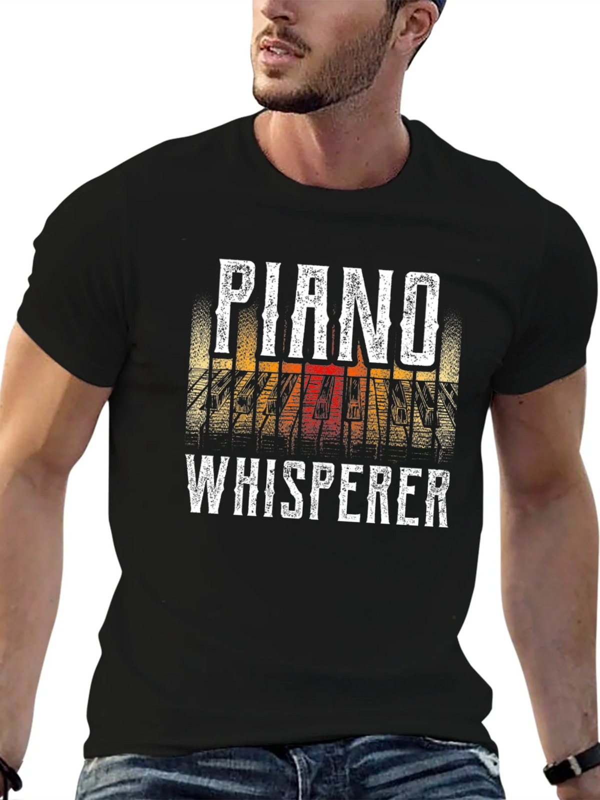 Piano Whisperer Graphic Tee - Musician T-Shirt product image 9