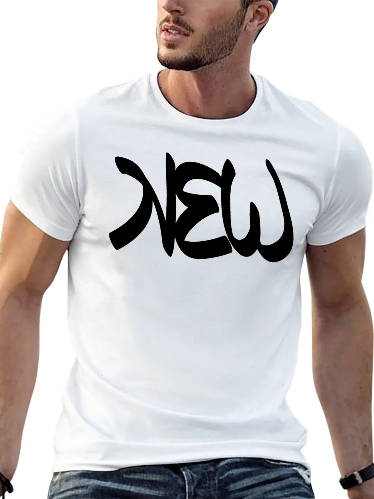 Mens Black NEW Graphic T-Shirt product image 4