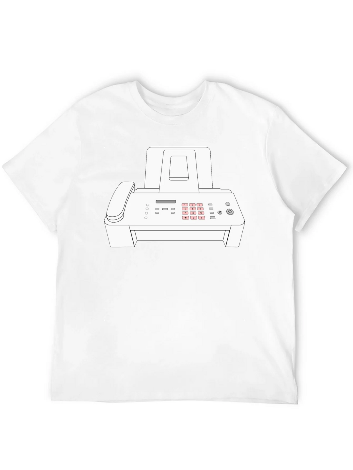 Fax Machine Graphic Tee - Retro Office Humor T-Shirt product image 3